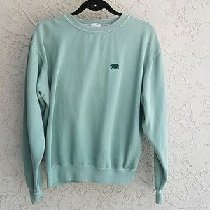 Brandy Melville - Green Bear Embroidered Crewneck